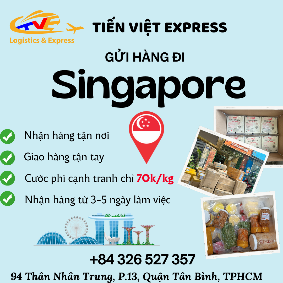 Gửi hàng đi Singapore - Tiến Việt Express